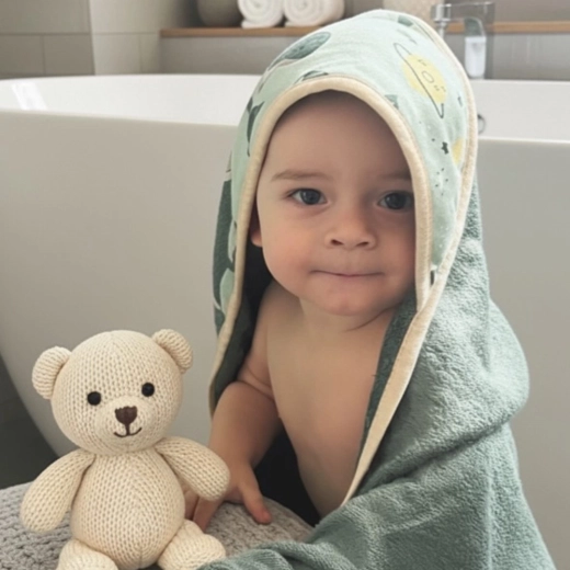Capuchon voor warmte en comfort na het bad