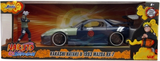 Jada Toys Naruto Shippuden Mazda RX-7 1:24 met Kakashi Hatake-figuur