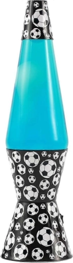 Magmatische lavalamp Spaceship LED met voetbalmotief