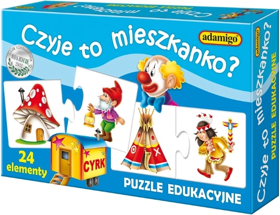 Spel: Van wie is dit huis? Puzzel voor kinderen