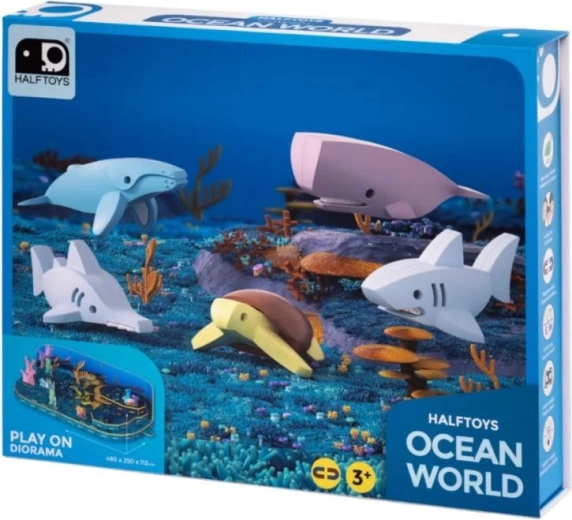 3D-diorama om in de onderwaterwereld te spelen