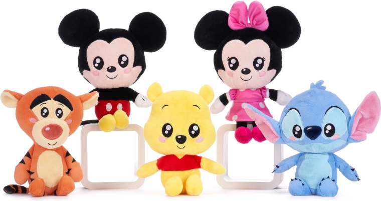 Disney chibi pluchen figuur mix (5 motieven) 30 cm - 1 stuk