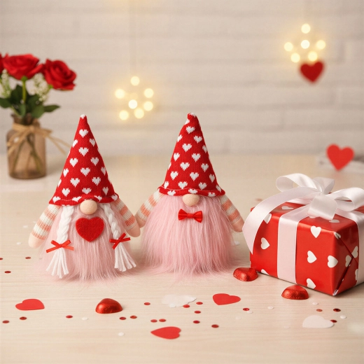 Textieldecoratie kabouter 20 × 13 × 9 cm, assortiment - 1 stuk