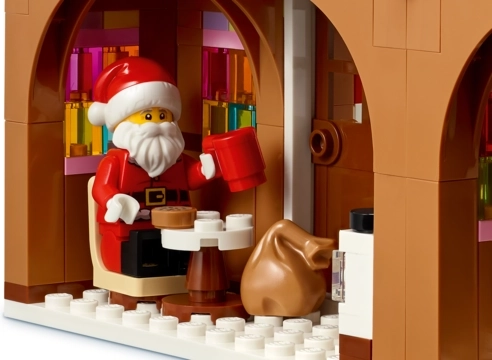 Santa Claus-minifiguur voor kerstverhalen
