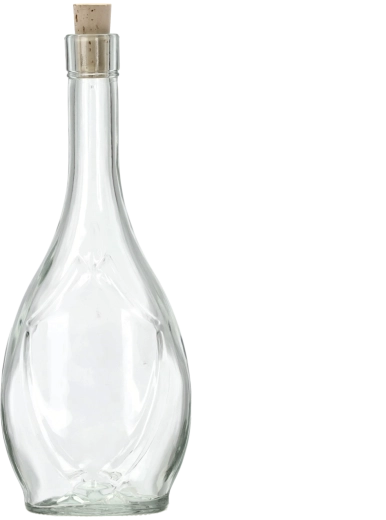 Glazen fles Ikona 500 ml met kurksluiting