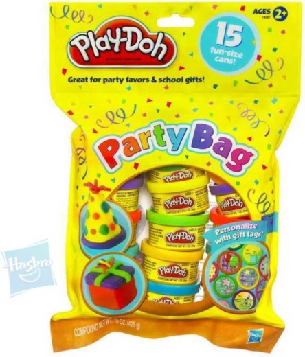 Play-Doh feestzakje met 15 potjes boetseerklei - 15 stuks