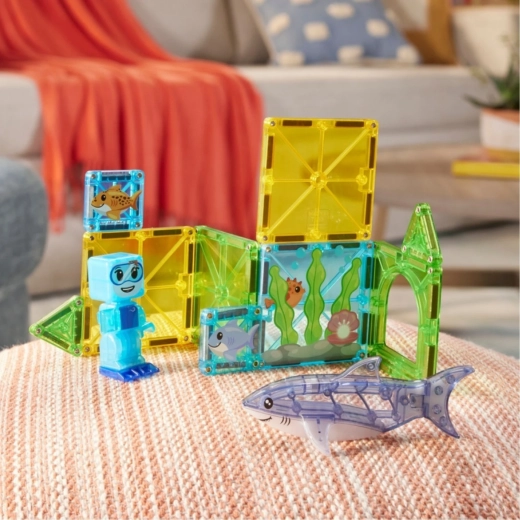 Magnetische onderdelen voor bouwen in 2D en 3D