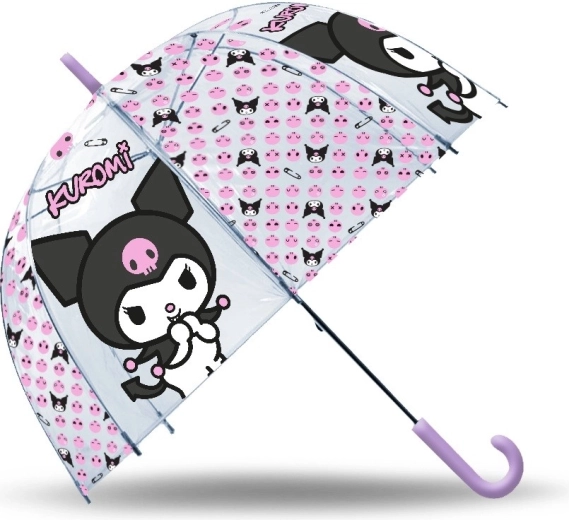 Transparante handmatige paraplu KUROMI 19″
