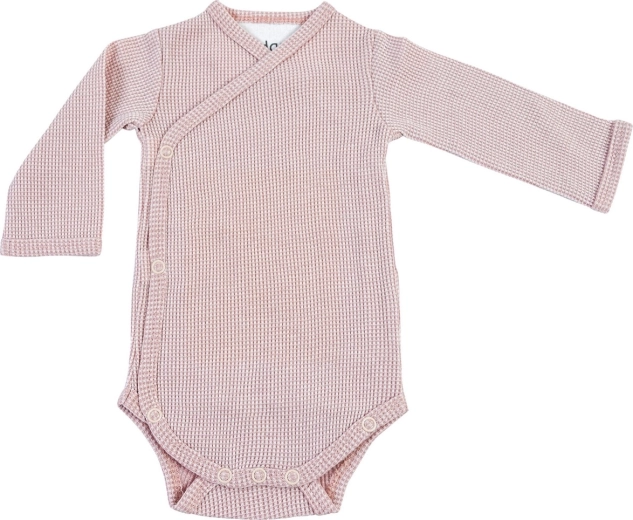 Lodger hydrofiele babybody met lange mouwen Ciumbelle Tan maat 62