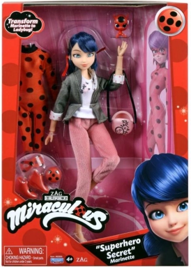 Miraculous: Ladybug en Zwarte Kat; Pop Marinette met Ladybug-outfit