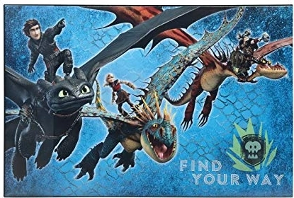 Dragons 3 schrijfonderlegger - 1 stuk