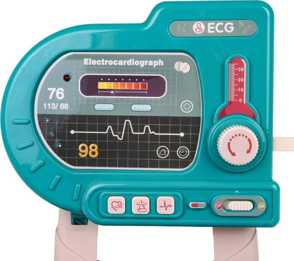 Paneel met ECG-imitatie