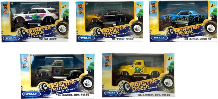 Welly monstertruck Big Wheel – terreinwagen met grote wielen