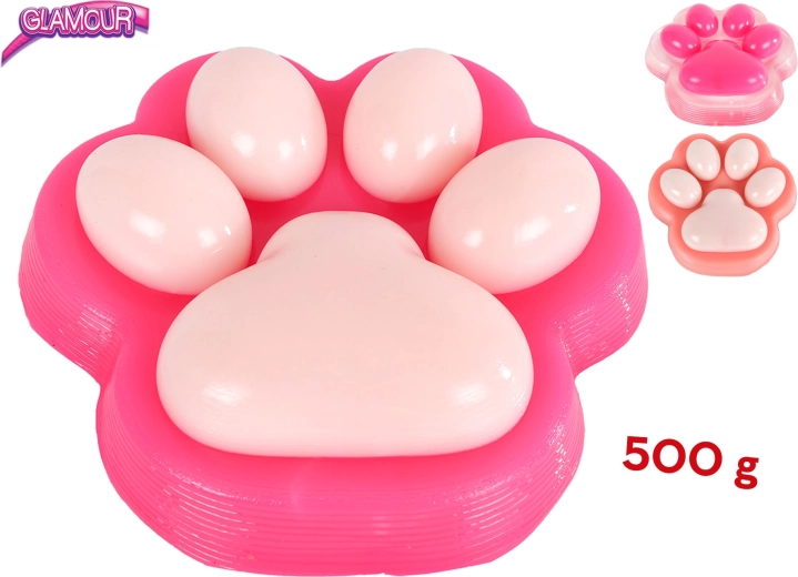 Giga stretch antistresspeeltje kattenpoot 17 cm