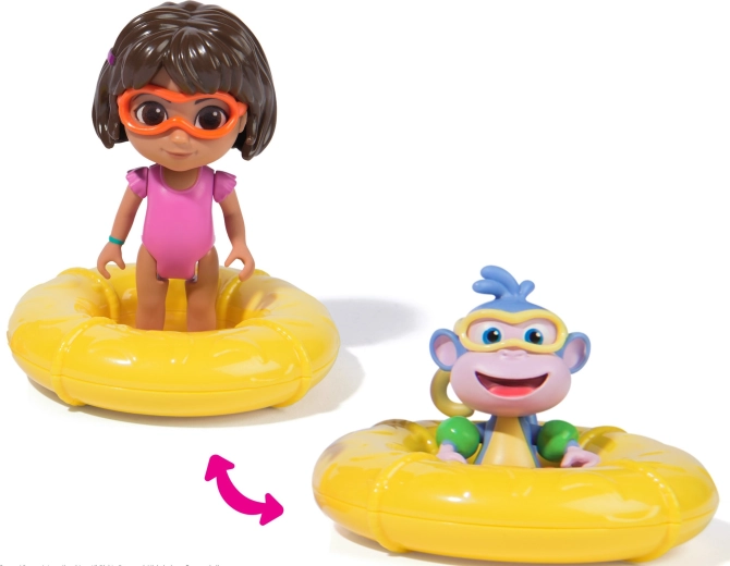 Waterpret met een zwemband