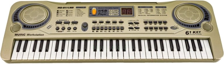Elektronisch keyboard MQ-811USB 61 toetsen met microfoon en USB - 1 stuk