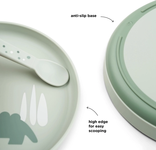 Done by Deer kinderbord Foodie Croco groen