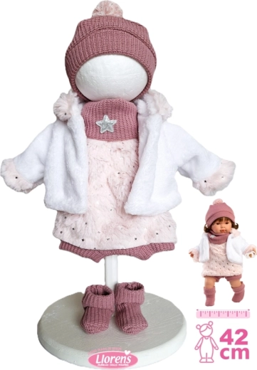 Llorens outfit voor pop 42 cm – 6-delige winterset