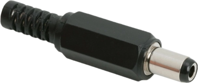 DC-stekker 5,5 × 2,5 mm met knikbescherming