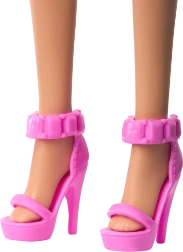 Roze sandalen met hak