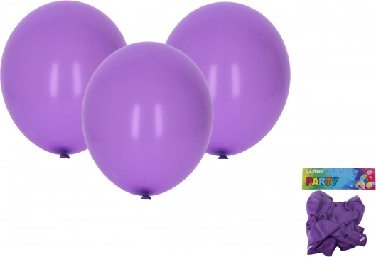 Opblaasbare ballon paars 30 cm - set van 10 stuks