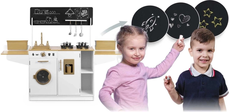 Opbergruimte en krijtbord