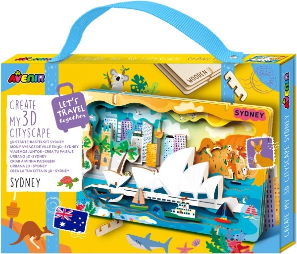 Houten 3D-puzzel – stadslandschap SYDNEY