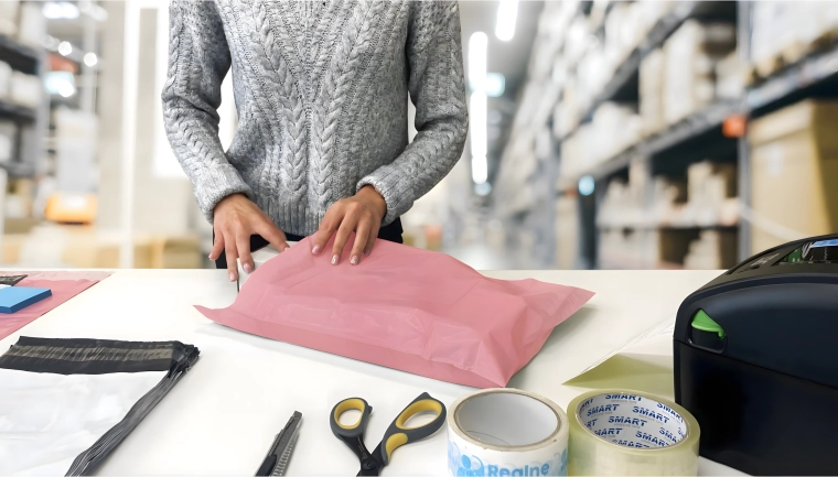 Licht verpakken voor snelle verzending