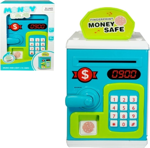 Elektronische kinderspaarpot in kluisstijl voor munten en bankbiljetten