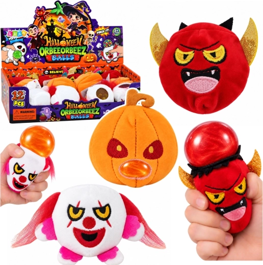 Halloween knuffelbare anti-stress met glitters - 1 stuk