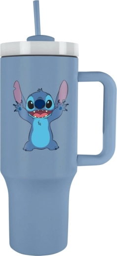 Reisbeker met rietje Lilo & Stitch blauw 1200 ml