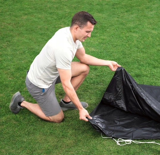 Eenvoudig uitspreiden en afdekken