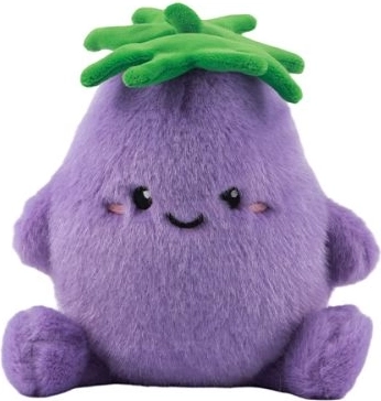 Pluchen aubergine Ellie Eggplant - 1 stuk
