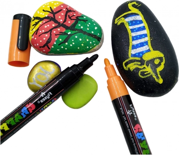 Set acrylstiften intense kleuren 12 stuks