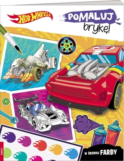 Hot Wheels – kleur je wagen! creatieve schilderboek voor kinderen 4+
