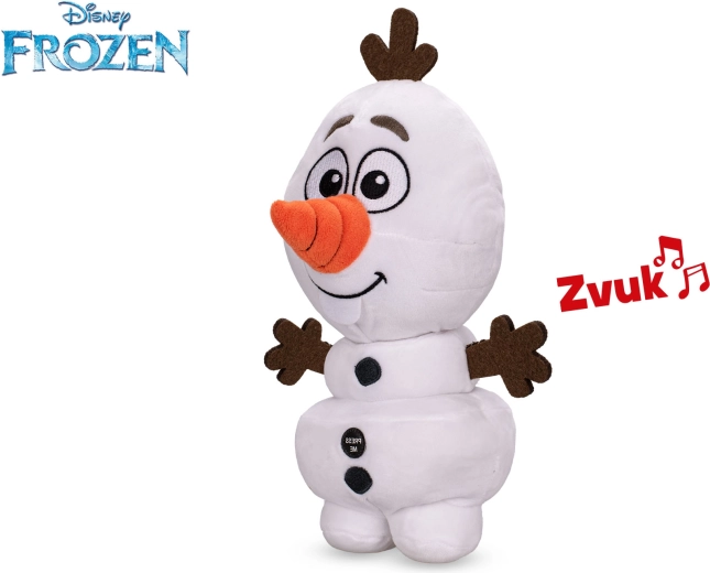 Pluchen sneeuwpop Olaf uit Frozen met geluid, 30 cm