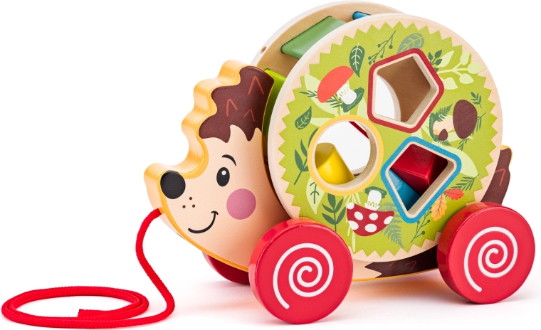 Houten afwerking met illustraties geïnspireerd door de natuur