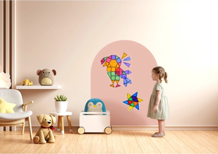 Cleverclixx magnetische wandfolie Soft Nude 95 × 75 cm