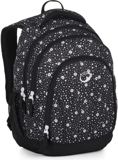 Bagmaster Supernova studentenrugzak zwart-wit