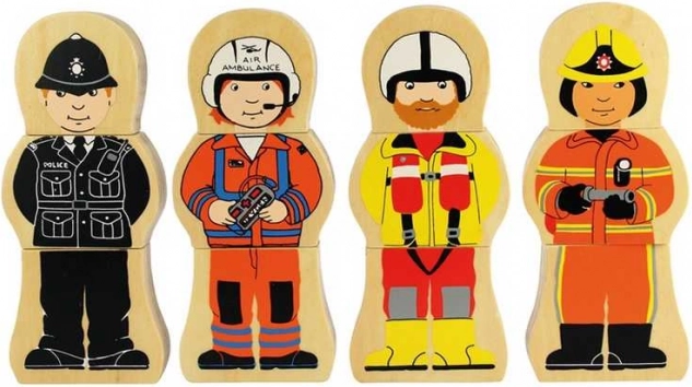 Houten puzzel beroepen van Bigjigs Toys