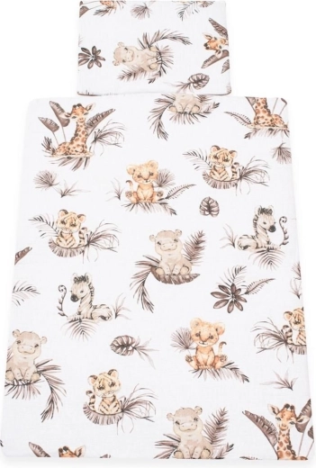 2-delig kinderbeddengoed NEW BABY Safari 90 × 120 cm