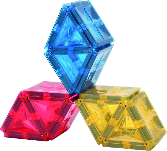 Transparante onderdelen met magnetische verbinding