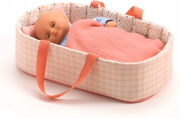 DJECO Tas voor Pop Roze Strepen
