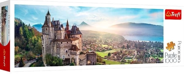 Panoramische puzzel 1000 stukjes – kasteel Menthon, Frankrijk