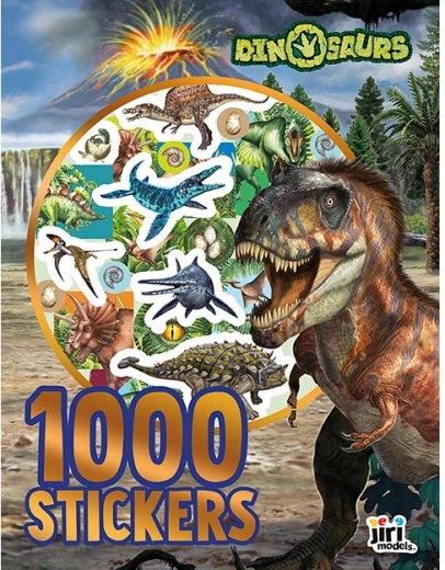 Stickerboek met 1000 dinostickers