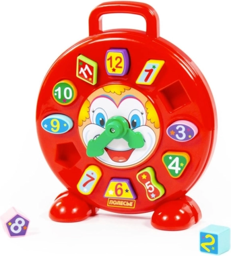 Kinderklok clown inlegpuzzel