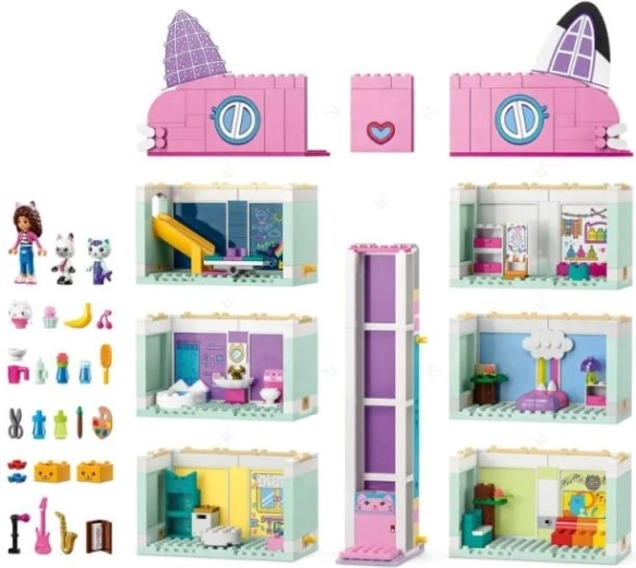 Personages uit de serie en heel veel accessoires