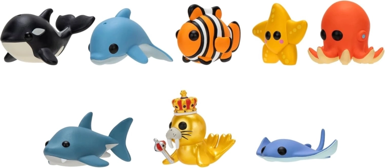 Gevarieerde collectie zeedieren