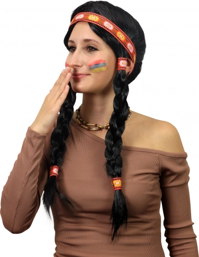 Gepatroneerde hoofdband met decoratieve details