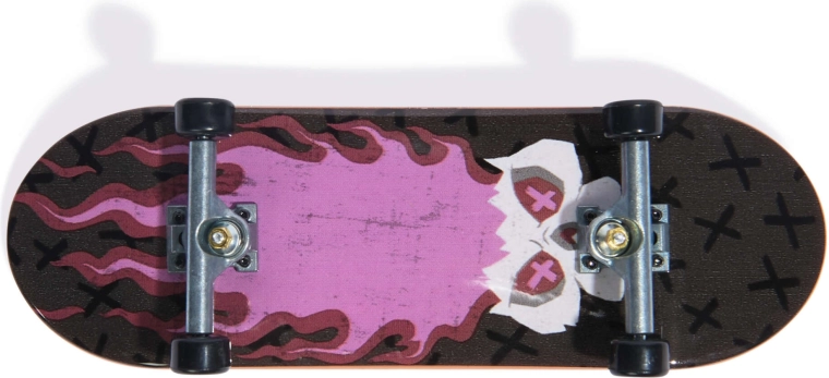 Realistisch mini-skateboard deck